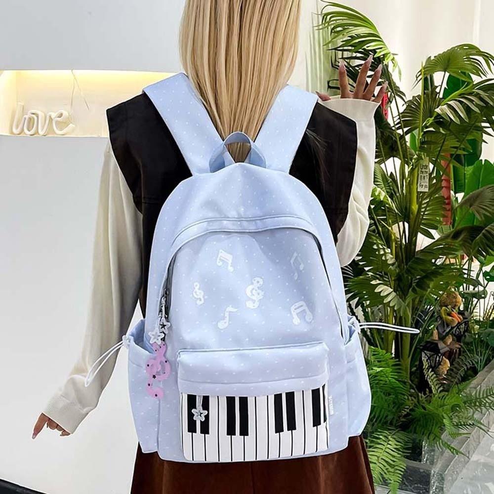 Mehrere Fächer Noten Tasche Leichtes Design Süße Schultasche Tastatur Buch Tasche Weibliche Jugend