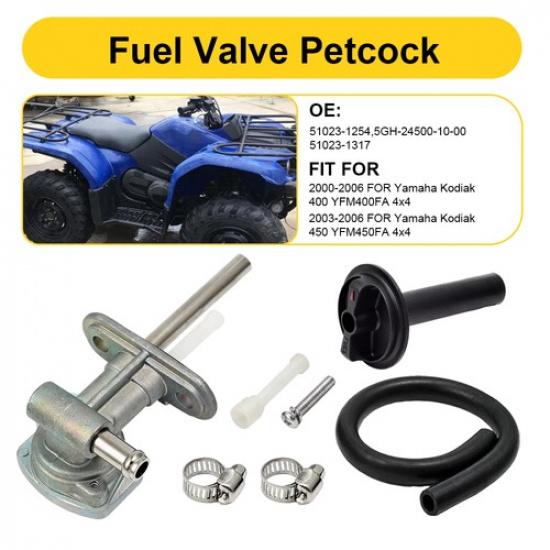 Gas Tank Fuel Switch Petcock Valve for Yamaha YFM400FA 2000-2006 Kodiak YFM450FA