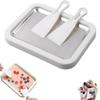 Rolled Ice Cream Maker Kit, 2026 New At-Home Rolled Ice Cream Maker Kit Instant Freeze Plate with 2 Scrapers Stainless Steel Frozen Dessert Maker