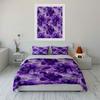 Purple Floral Three-Piece Bedding Set Exquisite Three-Piece Bedding Set Gift For Kids And Adults