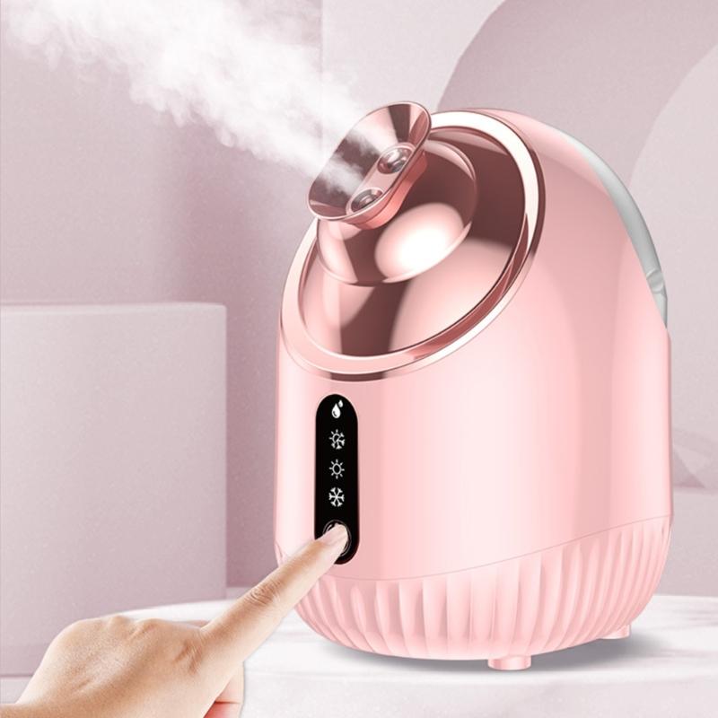 Skin Hot and Cold Face Steamer for Facial Deep Cleaning Pore Cleaner Moisturizes Calms Dry Skin Vaporizer for Spa Gifts