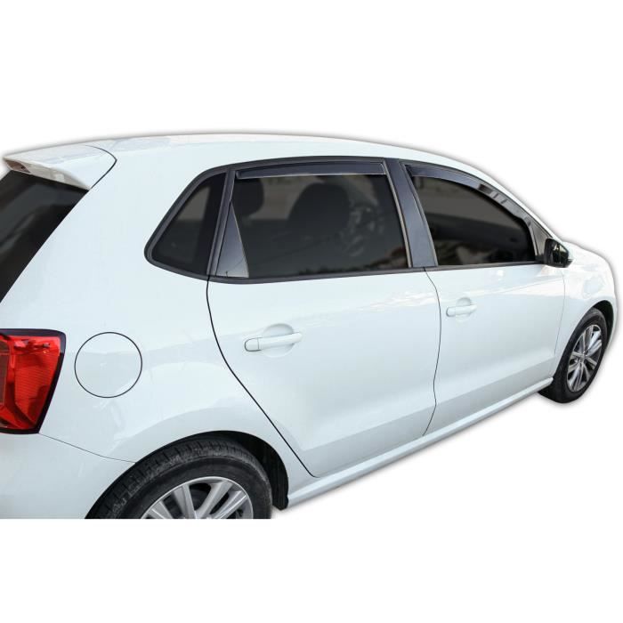 Déflecteurs d'air - SCOUTT - GP - Fumé - Pour Volkswagen Polo 5 6R 5P - 2009-2017