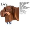 Manteau Automne Hiver Veste Femme Style Cape Capuche Poches Couleur Unie Point Ouvert Lâche avec Détail Thermique Manches Trois Quarts Randonnée Entraînement Printemps