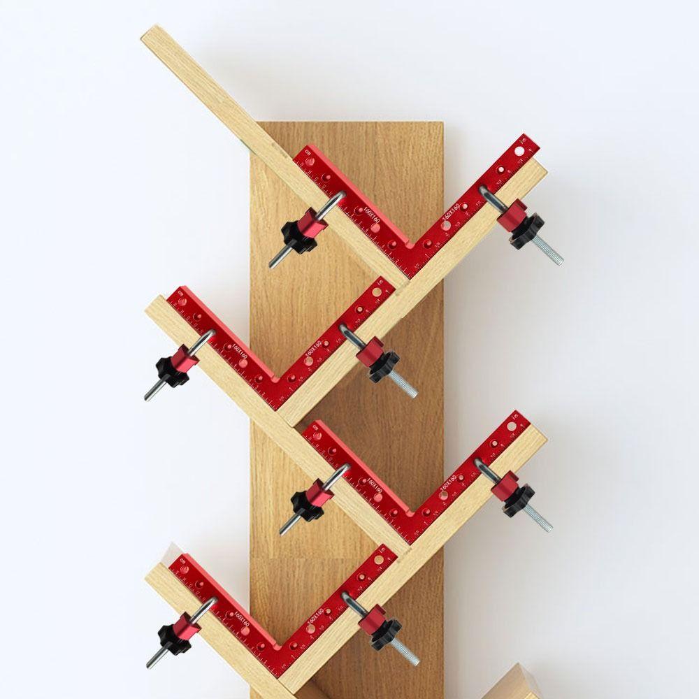 Auxiliary Right Angle Fixing Clip Aluminium Corner Clamps Right Angle Ruler Furniture Repair