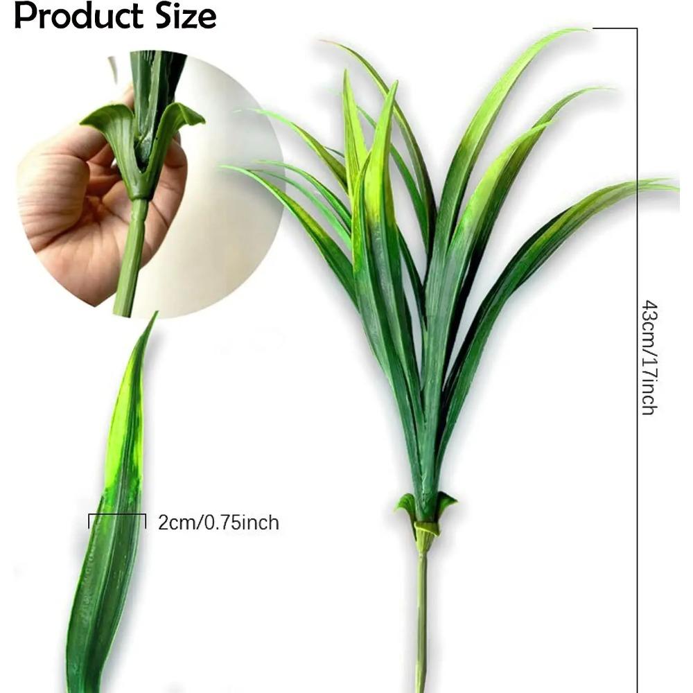 1 Stück 14 Blätter Frühlingsgras für Weihnachtskranz Heim Outdoor Gartendeko Hochzeitsbogen Zubehör Scrapbook Künstliche Pflanzen