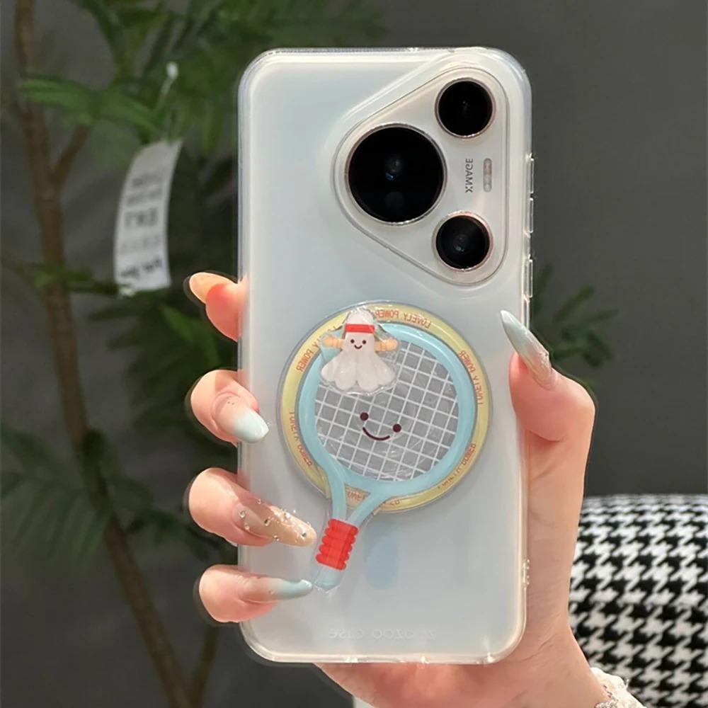 Cute 360 Degree Rotation Table Tennis Badminton For Magsafe Phone Holder Foldable