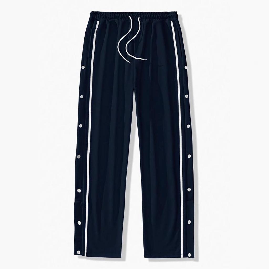 Men's European High-Street Retro Joggers with Button Details