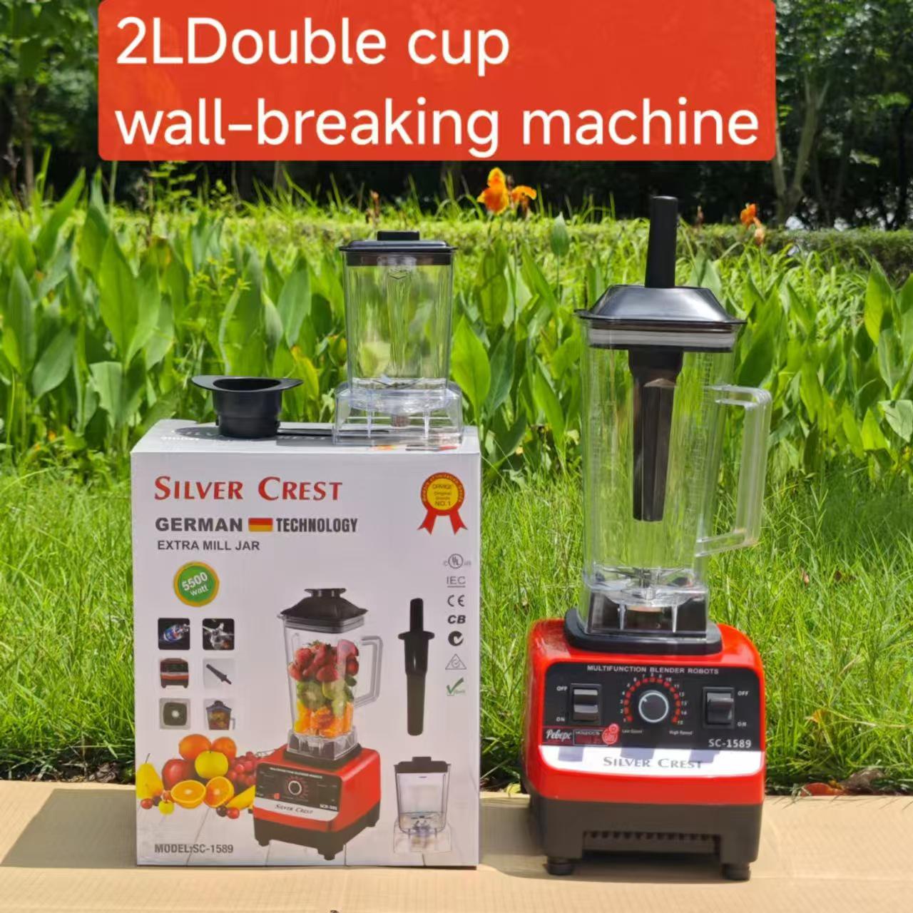 8-in-1 Stainless Steel Blender & Food Processor: Meat Grinder, Mixer, and Vegetable Cutter