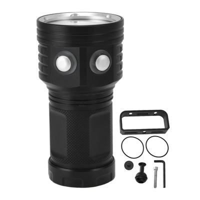 LED Diving Flashlight 22LEDs IPX8 Waterproof Grade 10000LM Portable Aluminium Alloy 100m/328.1ft