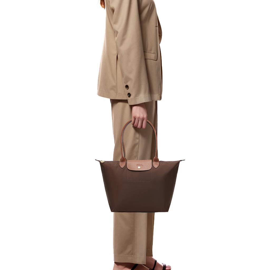 Longchamp Le Pliage Recycled Canvas Dumpling Bag, Handbag, Shoulder Bag Womens Tan