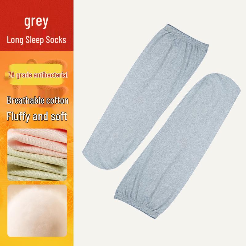 Pure Cotton Sleep Socks - Breathable Mid-Calf Socks for Women, Men, and Children