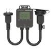 Akirari Outlet Timer, Weatherproof, Outdoor Use, Digital LCD Display, Easy Digital Timer, Large Screen, Outlet, Program Mode, Time Setting, Digital
