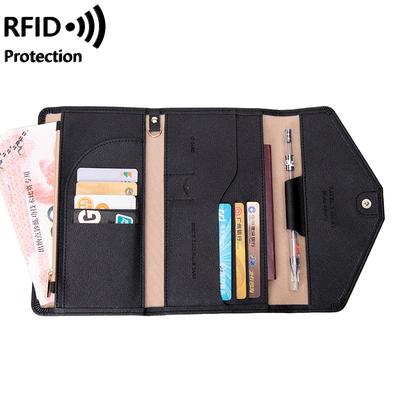 Aliwood 3-voudige reisportemonnee Paspoorthouder RFID Anti-diefstal leren portemonnees Documentenmap Organizer Accessoires Tas Kaarthouder