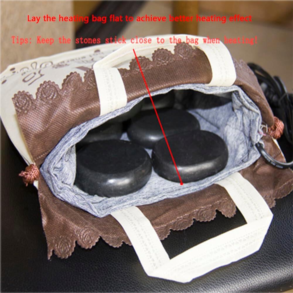 

ot Stones Warmer for Massage, Electric Hot Stone Heater Heating Bag Hot Stone Massage Kit Heater Bag Without Massage Hot Stones