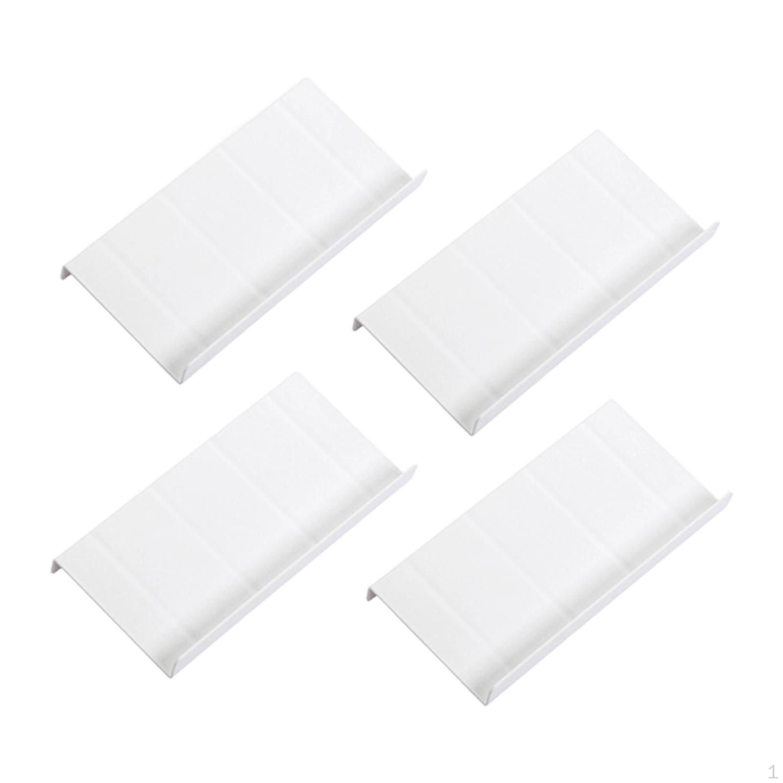 

4 Pieces Spice Drawer Organizer Seasoning Rack Spices Holder Storage Shelf Tray Sturdy Pp белый