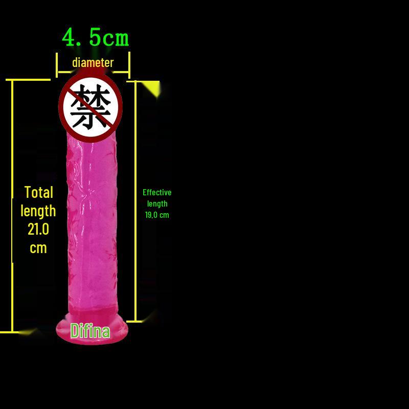 High Transparency Thick Suction Cup Dildo for Women - Flirting Adult Toy
