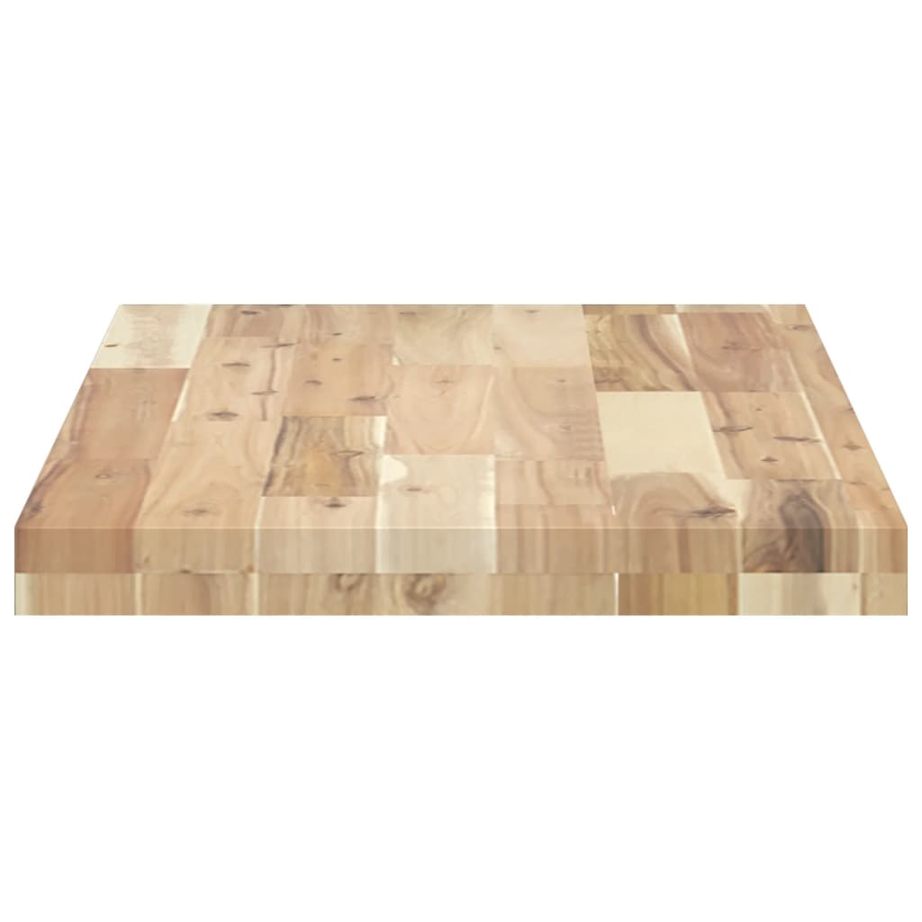 Floating Shelves Set of 3 100 X 40 X 4 Cm Solid Acacia Wood Untreated