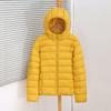 Light and thin [] Winter new women's fashion hooded ribs cotton clothes design sense down cotton clothes cotton clothes