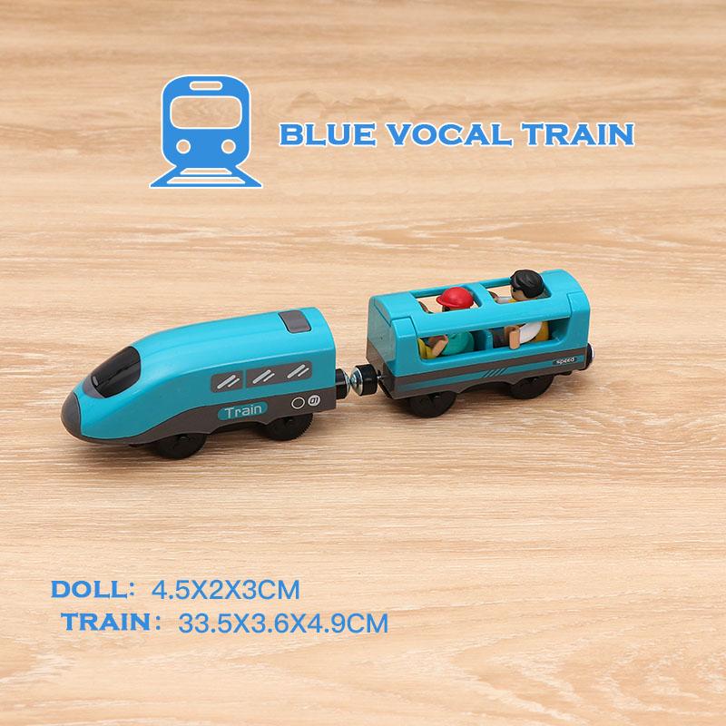 RC Electric Train Set Locomotive Magnetic Train Diecast Slot Toy Fit for Brand Wooden Train Railway Track Toys for Kids Gifts