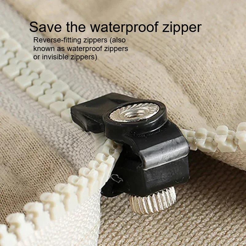 1/3/6Pcs Universal Instant Zipper Repair Replacement Sliding Teeth Rescue Zipper Sliders Zipper Pull Sewing Supplies