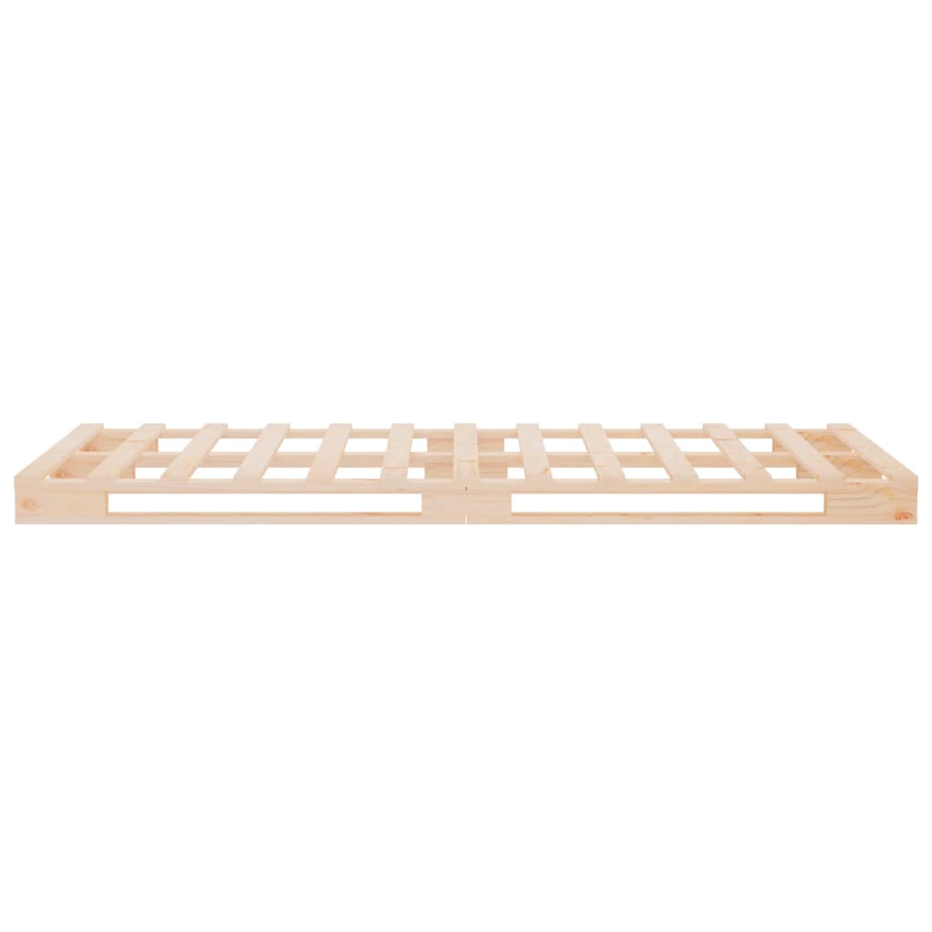 Vidaxl Pallet Bed, 90X200 Cm, Solid Pine Wood