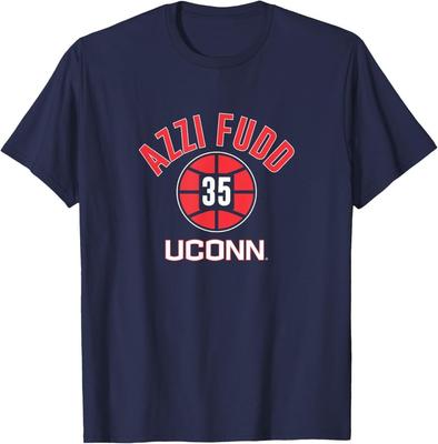 UConn Basketball: Azzi Fudd Name Nummer Ball T-Shirt
