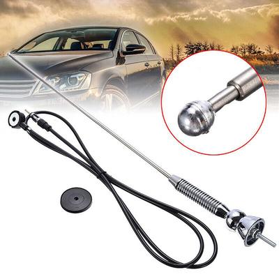 Extended Car Roof Antenna Booster FM AM Radio Aerial with Spring Soft Rod for Improved Signal Reception On Vehicles