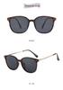 Retro Large Frame Women's Polarized Sunglasses - Tea-Colored, UV & Sun Protection, Perfect for Driving, Slimming Effect