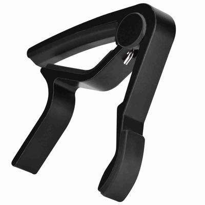 Portable Quick Change Tune Clamp Handheld Tuner Capo for Folk Guitar Black