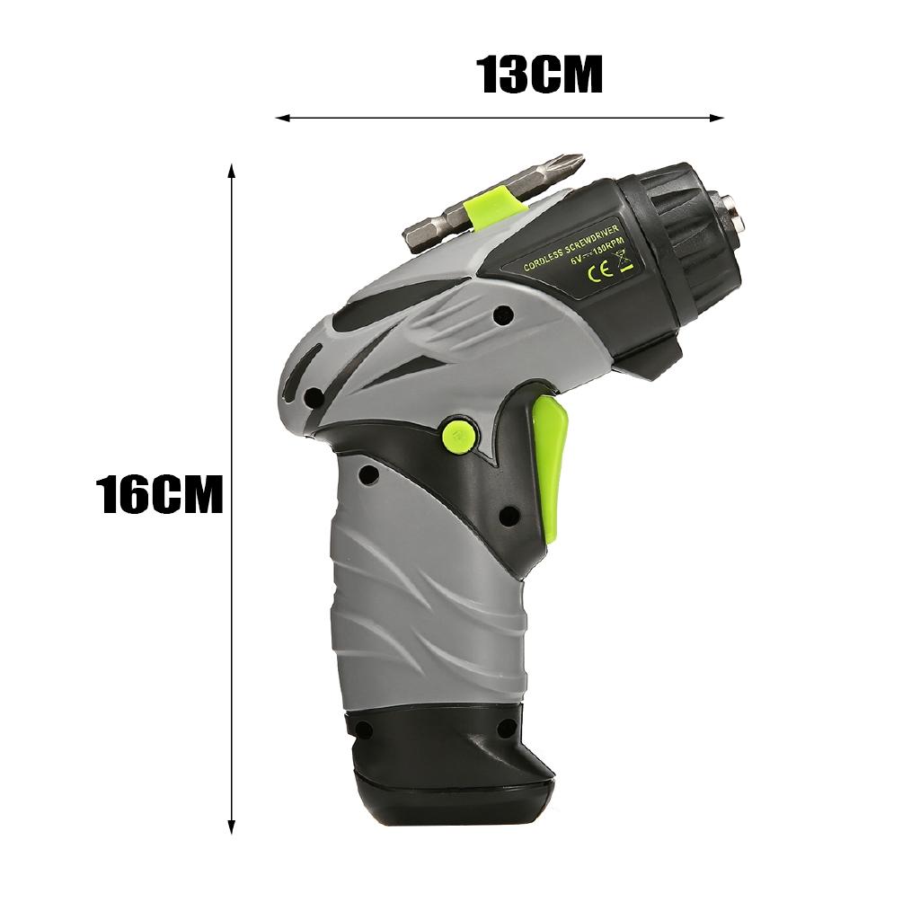 

6 В 1/4 дюйма Дрель Электроинструмент 180 об/мин Аккумуляторная Отвертка Мини Набор Домашнего DIY Инструмента Электрическая Отвертка