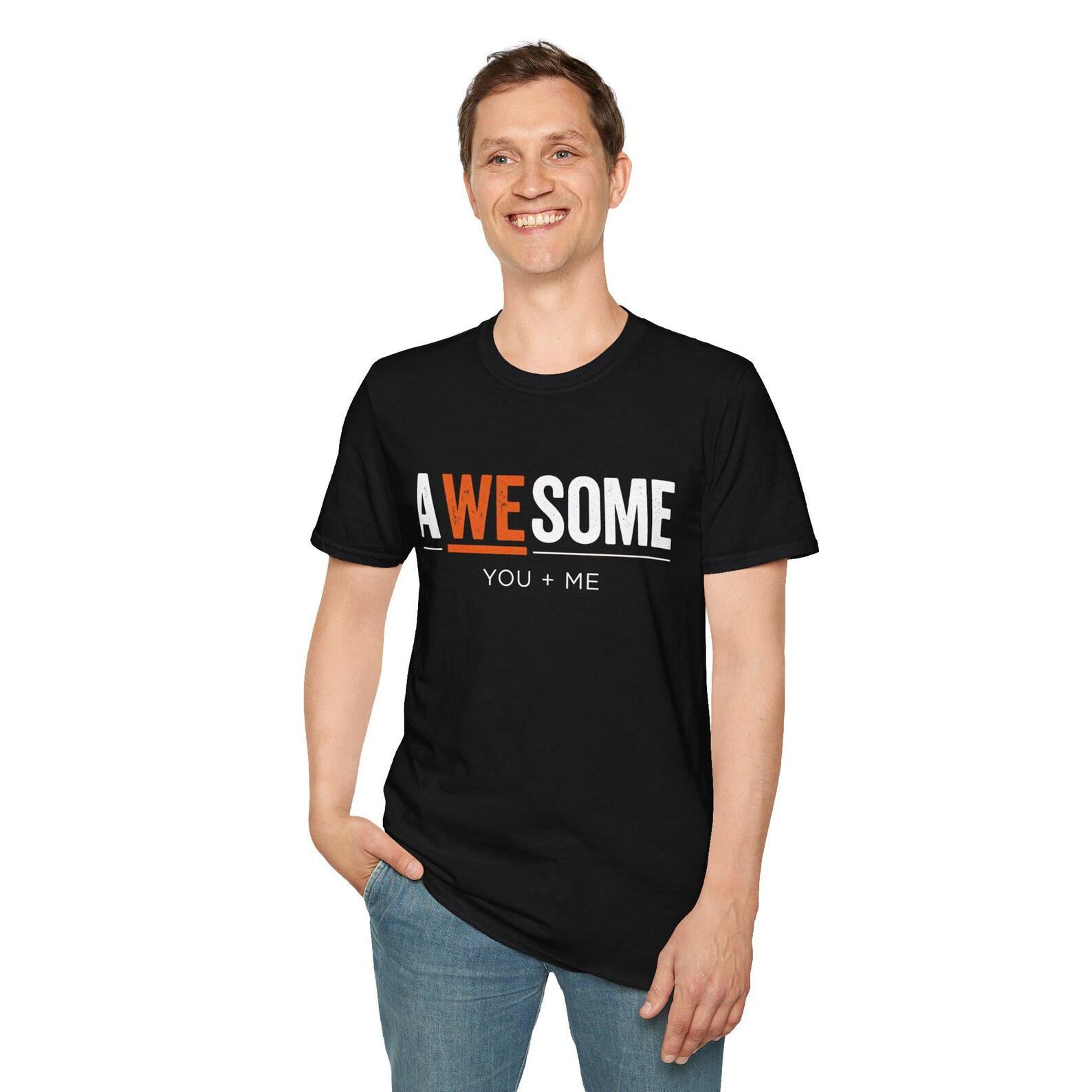 Couples Typography T-Shirt | YOU + ME Graphic Tee S