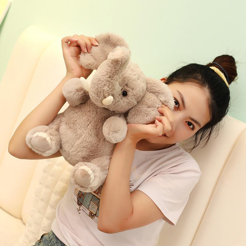 25-55 cm Mäkká sivá plyšový slon Veľký slon Hračky Plyšové zvieratá Plyšové hračky Baby Appease Vankúš hračky Roztomilé detské hračky Darčeky