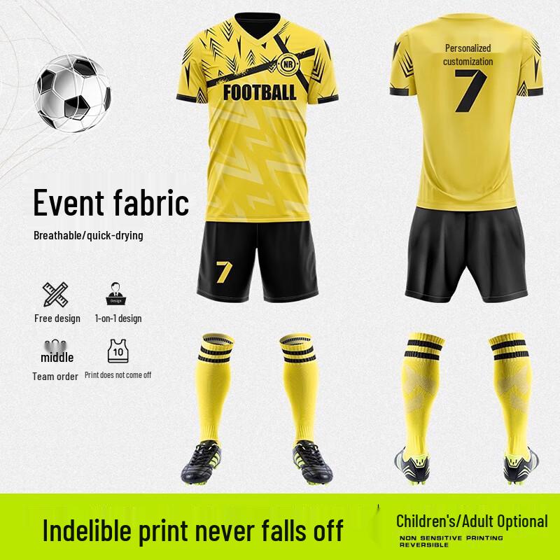 Unisex Short Sleeve Soccer Uniform Set