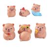 Ornamental Garden Resin Small OrnamentsSummer Capybaras Fish Tanks Aquarium Decoration Accessories