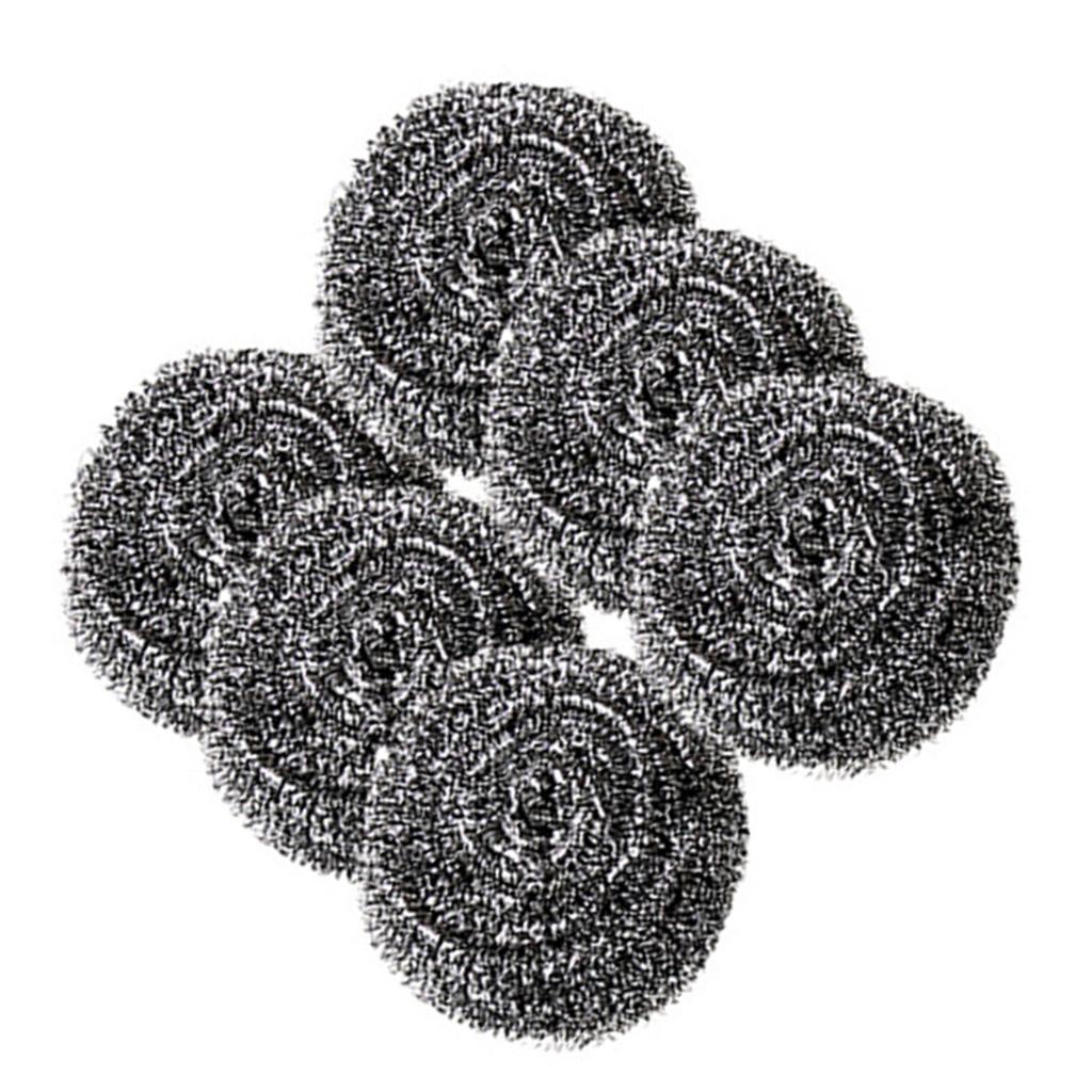 6 Pezzi Spugne Metalliche per Piatti Spugne Metalliche per Pulizia Spugna Abrasiva in Lana d'Acciaio per Cucine Bagno e Altro