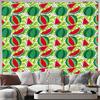 Watermelon Tapestry Wall Hanging Summer Vibes Decor Aesthetic Room Decor Tropical Wall Art Fruit Pattern Backdrop Home Decor Dor