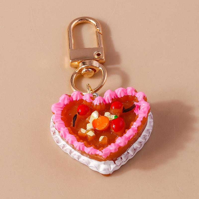 

Cute Resin Simulation Food Keychain Ice Cream Cake Keyring Pendant for Women Girls Handbag Accessories DIY Kid s Jewelry Gifts