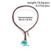 Turquoise Double-Layer Velvet Clavicle Choker Necklace – Ethnic Style for Women