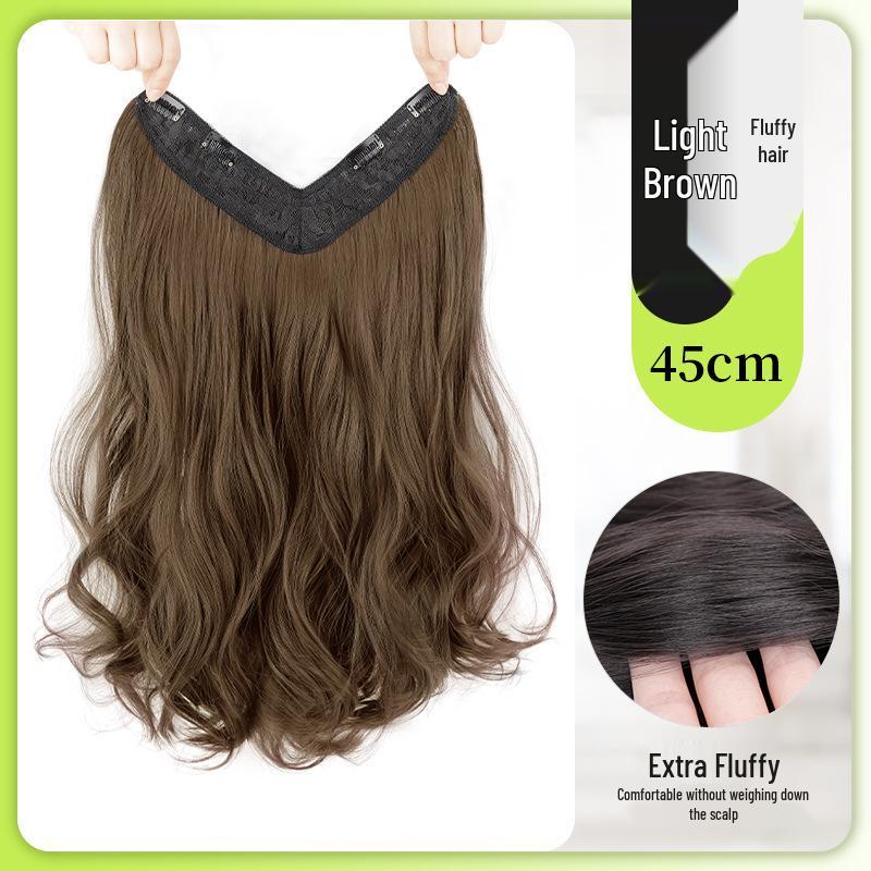 Long Curly Hair Wig Extension – Seamless, Voluminous, and Invisible for Women