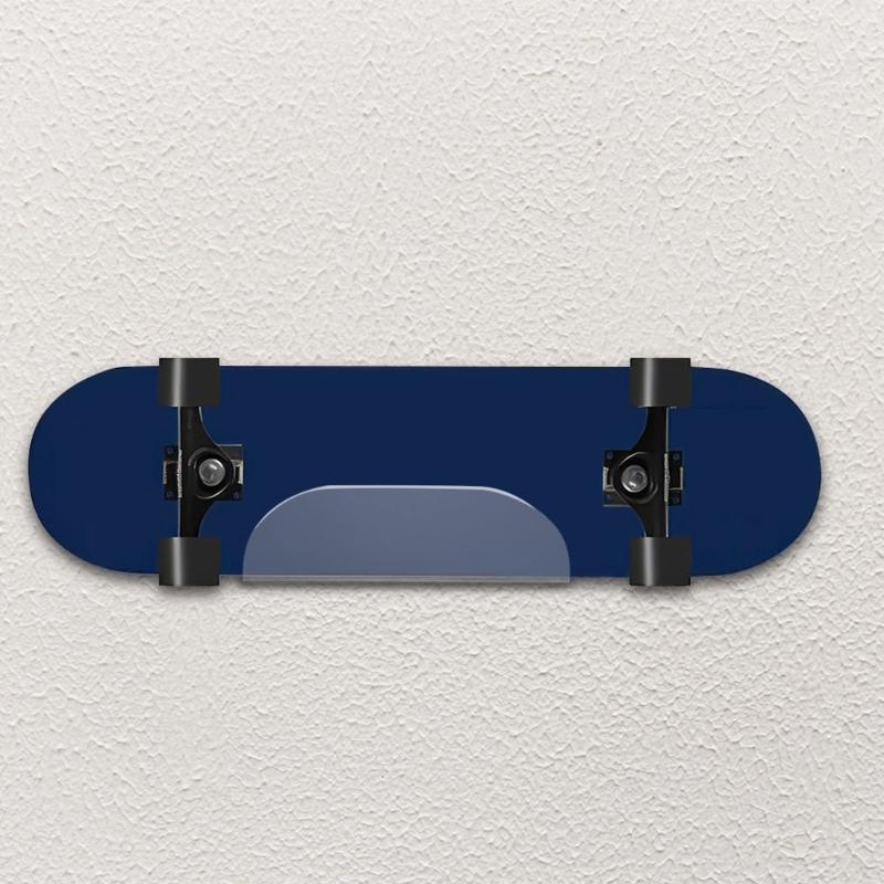 Skateboard Wall Mount Longboard Invisible Clear Hanger Display Rack Shelf for Fits Skateboard Longboard Skis Snowboard