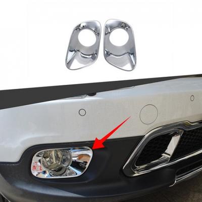 2pcs Chrome Front Fog Lamp Light Cover Trim Bezels For Jeep Cherokee 2014-2018