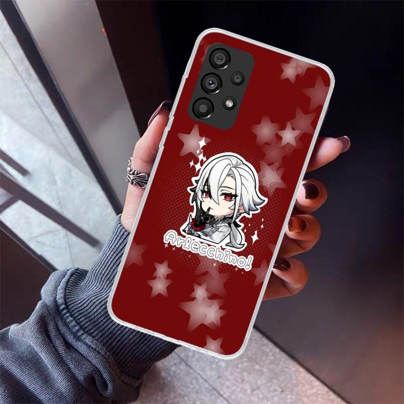 

Arlecchino Genshin Impact Phone Case For Samsung Galaxy A12 A52S A42 A32 A22 A51 A50 Note 20 Ultra 10 S10 Plus A71 A70 A31 A30 A Samsung A52S 5G