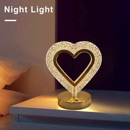 Bordlampe LED Nattlys Berøringskontroll Dimbar flimmerfri Øyebeskyttelse USB Oppladbart Nattbord Lampe Nattbordslampe