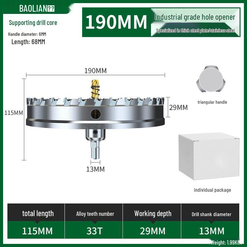 Metal için Çok Fonksiyonlu Süper Sert Paslanmaz Çelik Delik Zımbalama Matkap Ucu