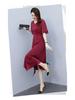 2023 Summer Chiffon Splice Slim Fit Mid-Length Dress