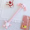 White Color Long Neck Rabbit Plush Keychain Funny Design Panda Plush Pendant  Backpack Accessory