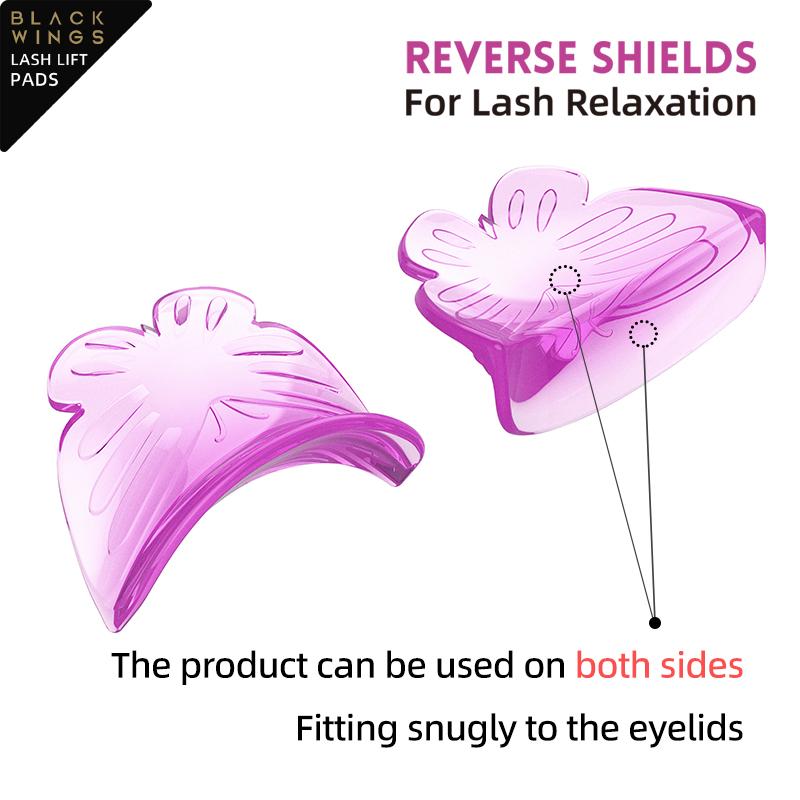 Lashlift pads blackwings 5 ​​barev nástroj na odstraňování řas keratinová forma na natáčení řas pro obnovu a změkčení řas