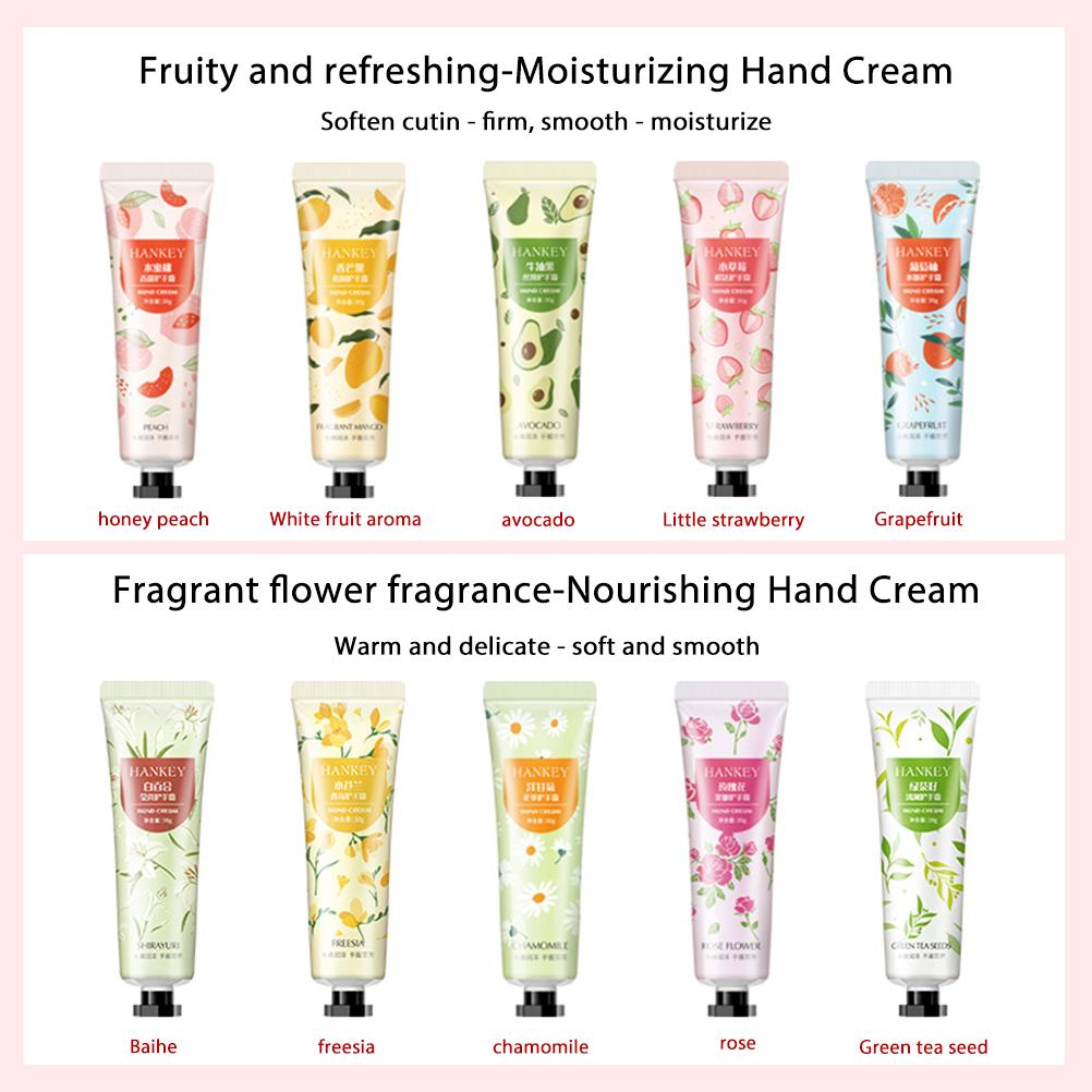 10 Pcs Mini Hand Cream Floral Fragrance Hand Cream Moisturizing Hand Care Cream Gift Set Gift for Mother s Day