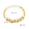 Luxuriöses geflochtenes Blattarmband mit Kristall-Anhänger - Elegantes Geschenk für Frauen | Schmuck für Hochzeit, Jahrestag & Valentinstag