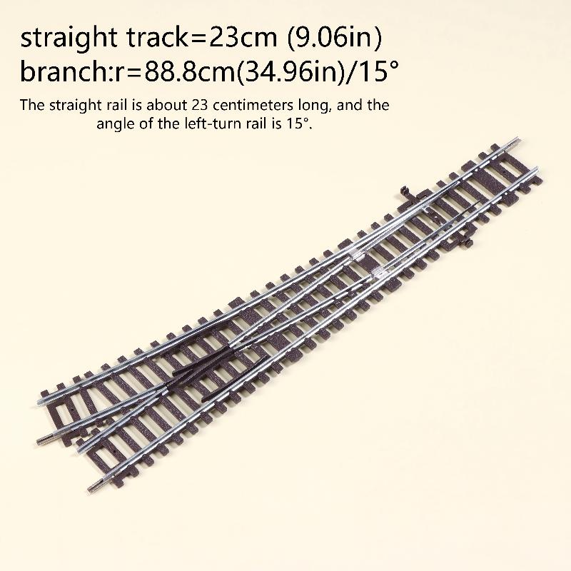 Ho Scale 1/87 Model Train Track Ho Gauge Railroad Track Straight Curved Switch Track For Diorama Sand Table Diy Scenery Layout